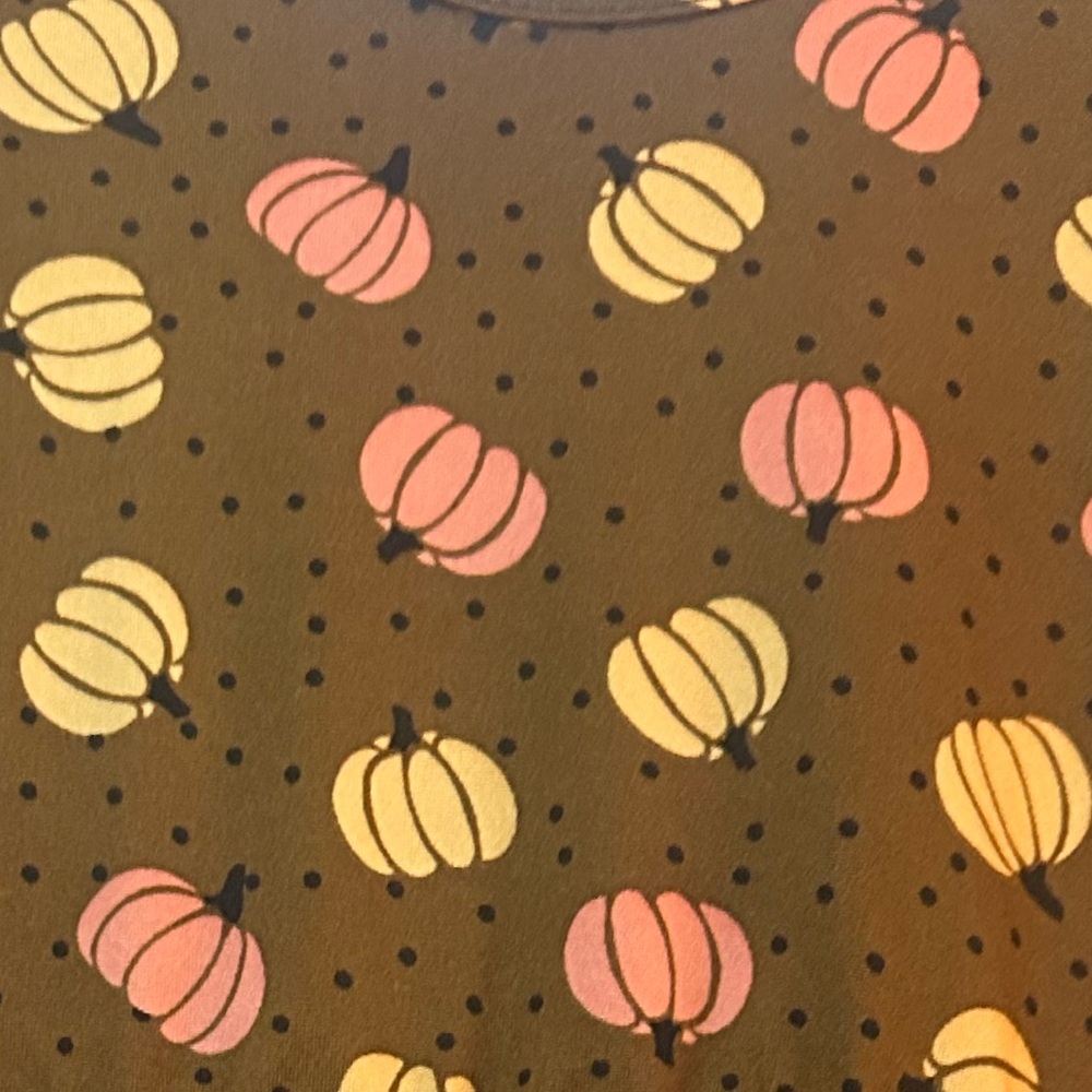 Dot Dot Smile Brown Pumpkin Kids Dress NWOT - Picture 6 of 8